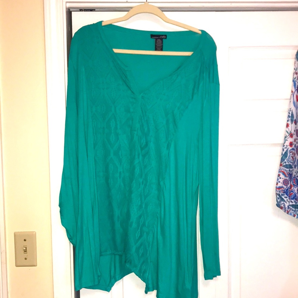 XXL soft tunic top long sleeve
